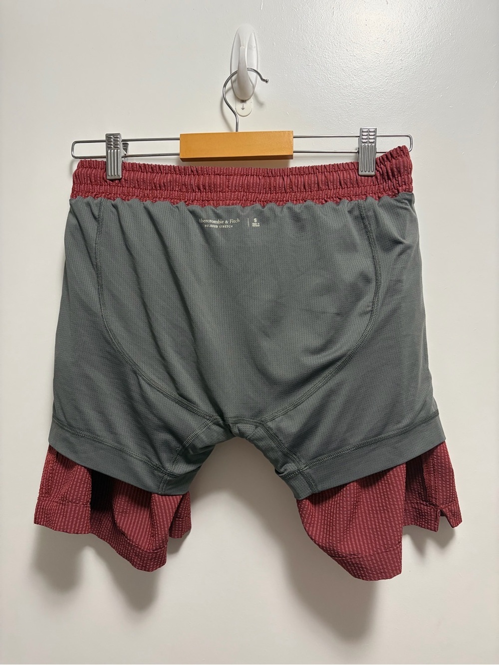 Abercrombie & Fitch Men's Seersucker Pull on Swim Trunks Size Small - Picture 4 of 5